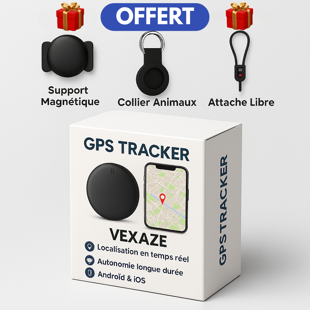 GP90 - Tracker GPS précis sans abonnement (Android/Apple)