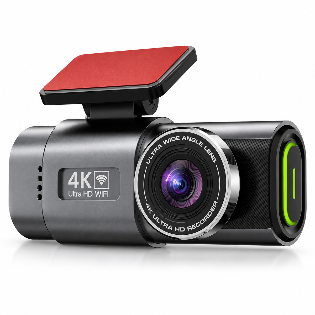 Dash Cam 4K UHD Recording Car Camera DVR Night Vision Video Recorder Built-In Wi-Fi Support GPS 24H Parking