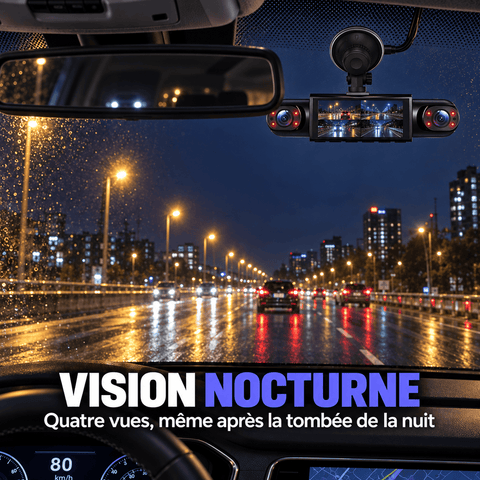 My Store Dashcam 4 Canaux 360° 1080p avec Vision Nocturne