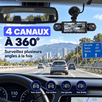 My Store Dashcam 4 Canaux 360° 1080p avec Vision Nocturne