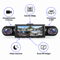 My Store Dashcam 4 Canaux 360° 1080p avec Vision Nocturne