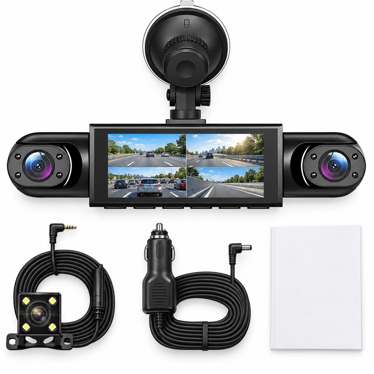 My Store Dashcam 4 Canaux 360° 1080p avec Vision Nocturne
