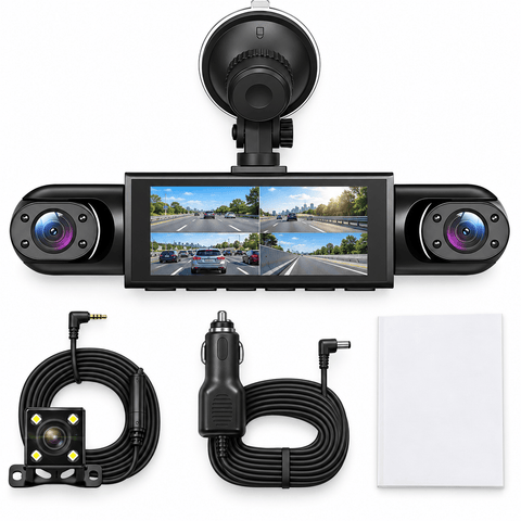 My Store Dashcam 4 Canaux 360° 1080p avec Vision Nocturne