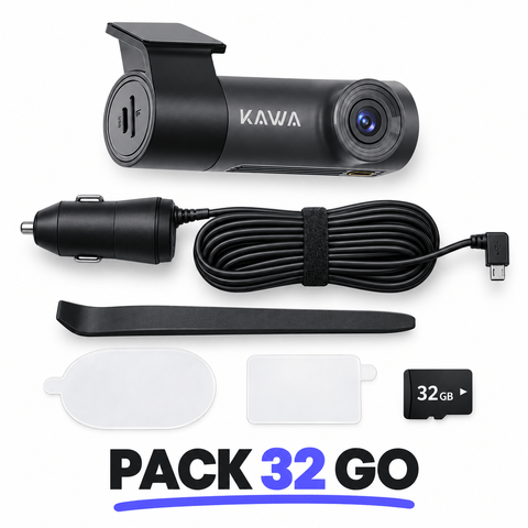 Vexaze Dashcam KAWA D5 2K Wi-Fi avec Vision Nocturne