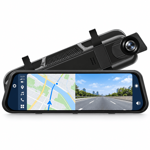 Dashcam rétroviseur CarPlay 4K 10 pouces