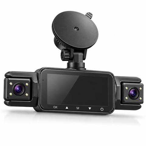 Vexaze Dashcam Wi-Fi 4 Canaux 1080p