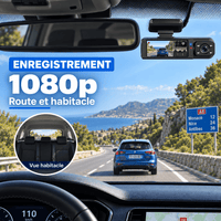 Vexaze Dashcam Wi-Fi Double Caméra 1080p – Route et Habitacle