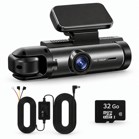 Vexaze Dashcam Wi-Fi Double Caméra 1080p – Route et Habitacle