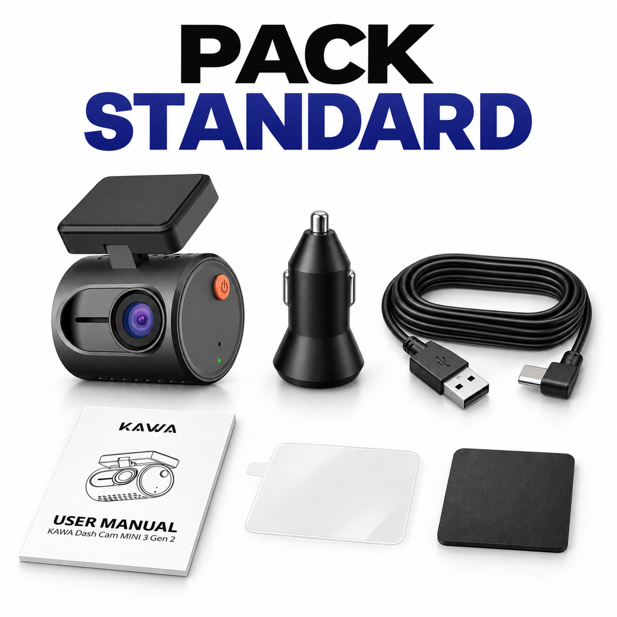 Vexaze Mini Dashcam KAWA Mini 3 2K Wi-Fi