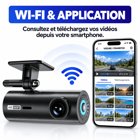 Vexaze Mini Dashcam Wi-Fi 2K/4K