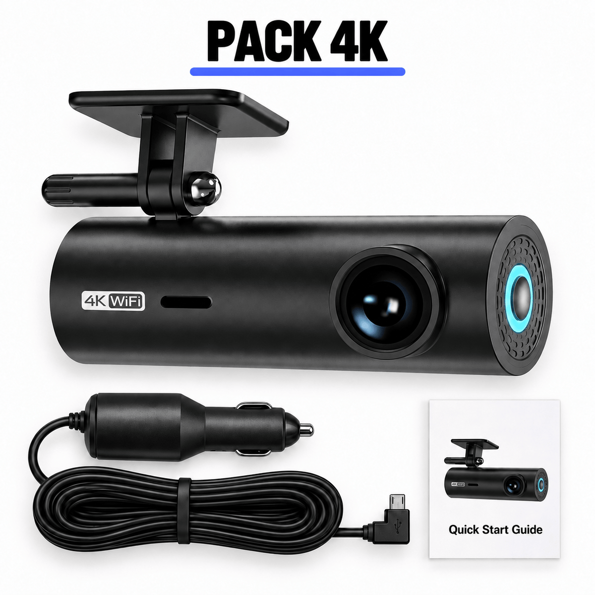 Vexaze Mini Dashcam Wi-Fi 2K/4K
